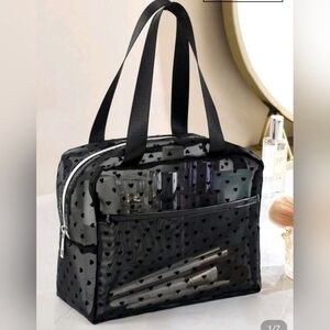 Elegant Black Transparent Tote Bag